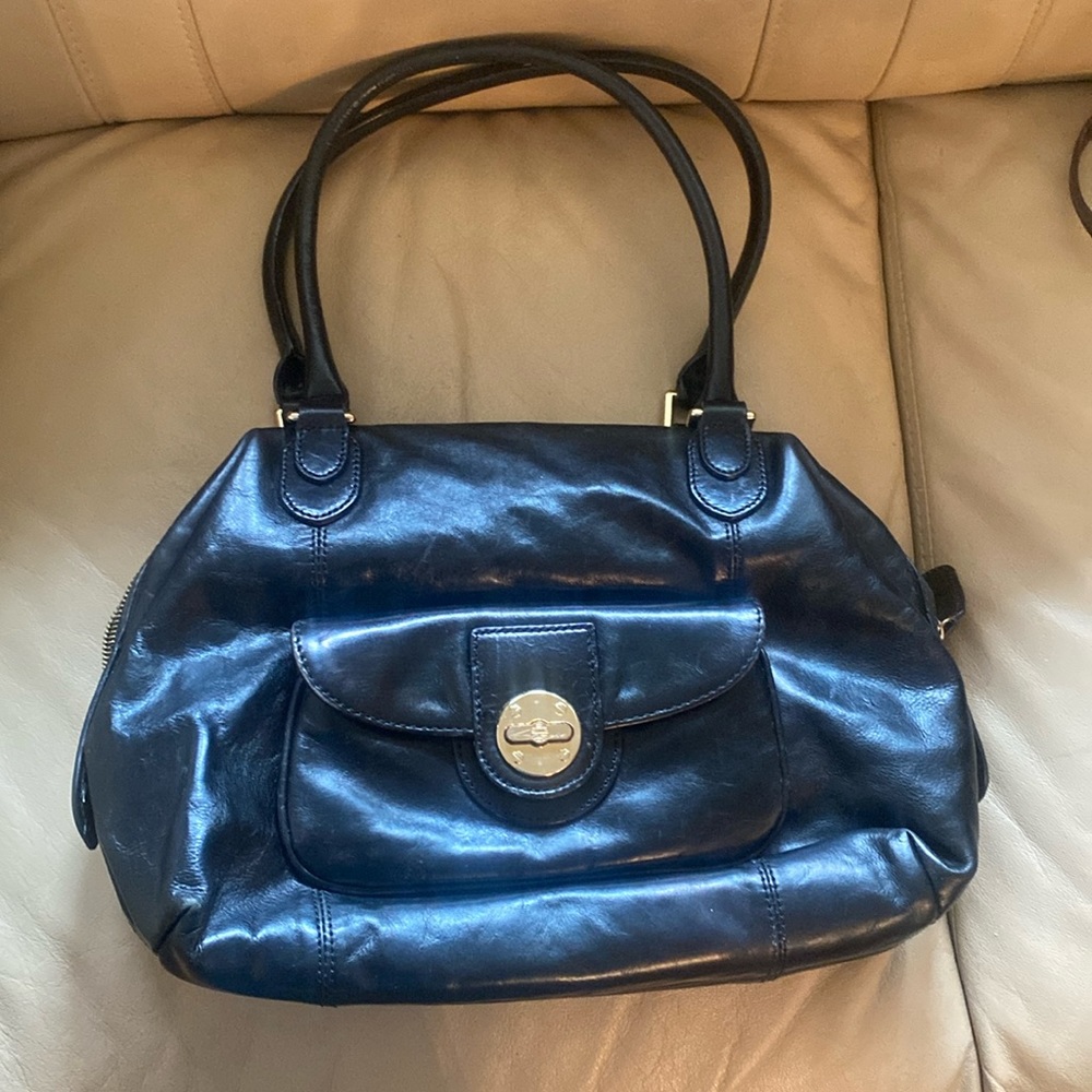 Beautiful black leather bag